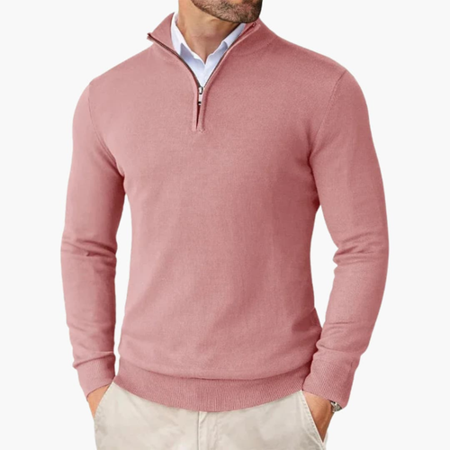 Men's Classic Quarter-Zip Knit Pullover