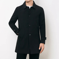 Men's Mid-Length Single-Breasted Trench Coat