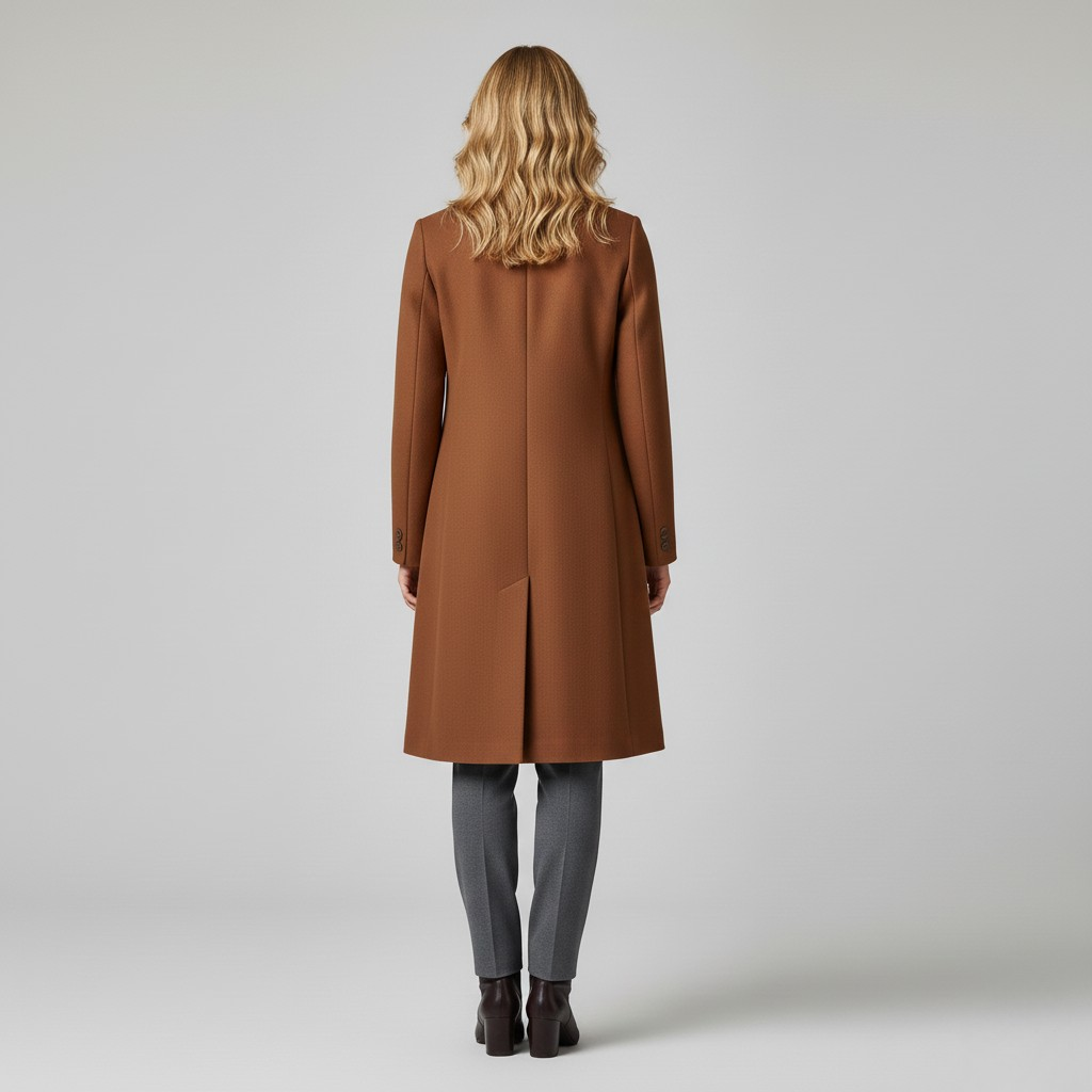 Women's Camel Longline Coat