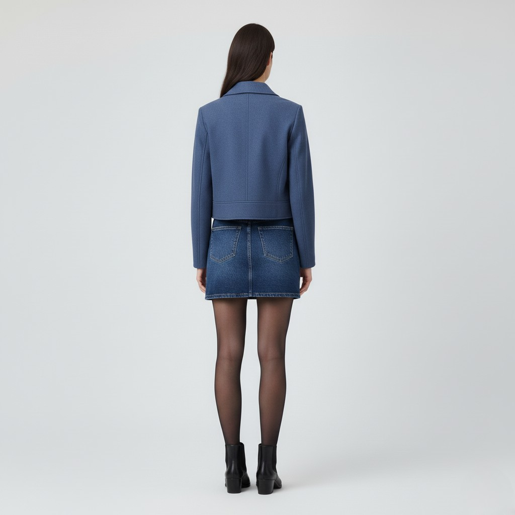 Women's Cropped Moto Jacket