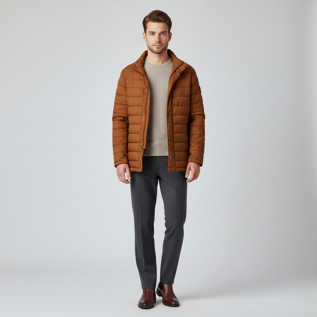 Men's Lightweight Quilted Puffer Jacket