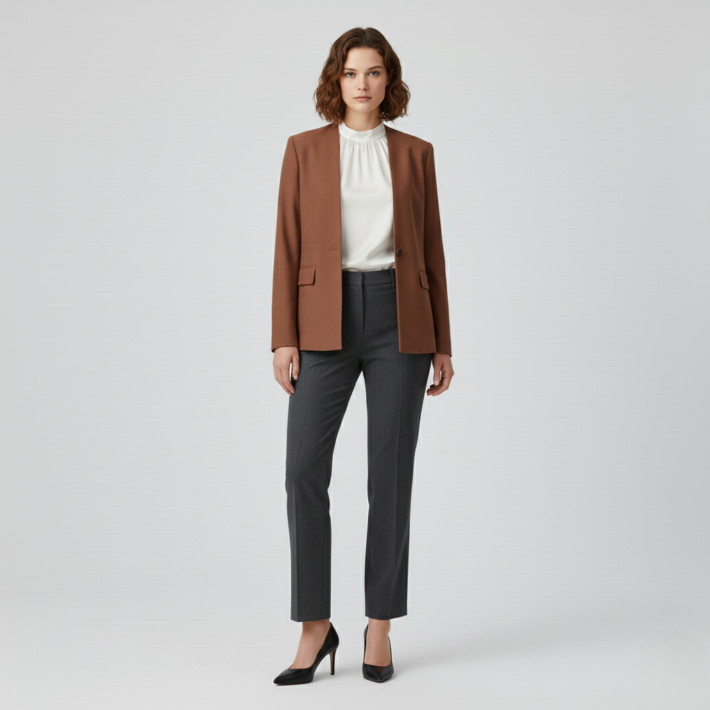 Women's Classic Single-Button Blazer