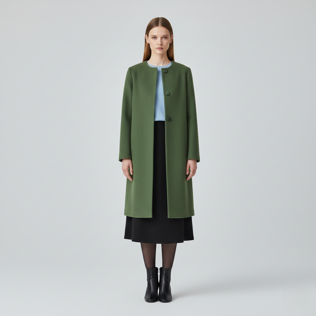 Women's Minimalist Longline Coat