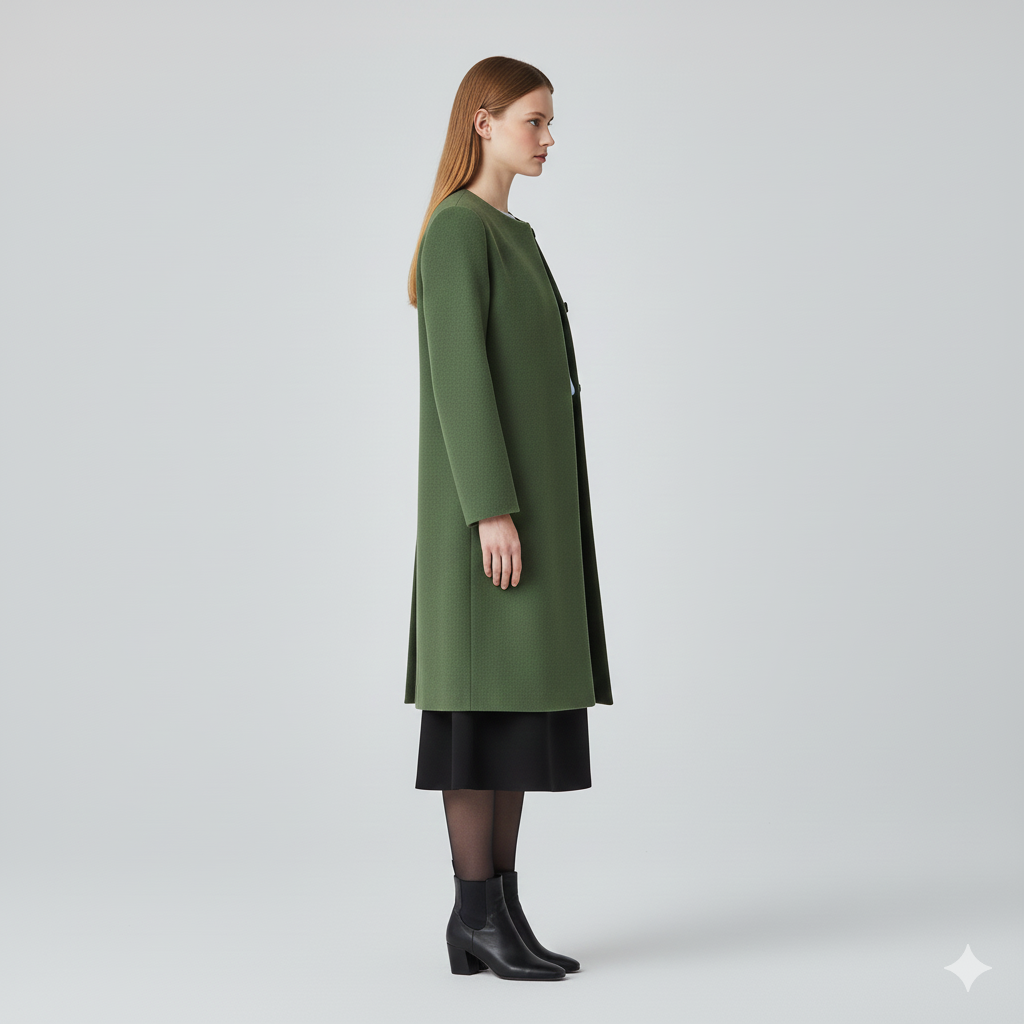 Women's Minimalist Longline Coat
