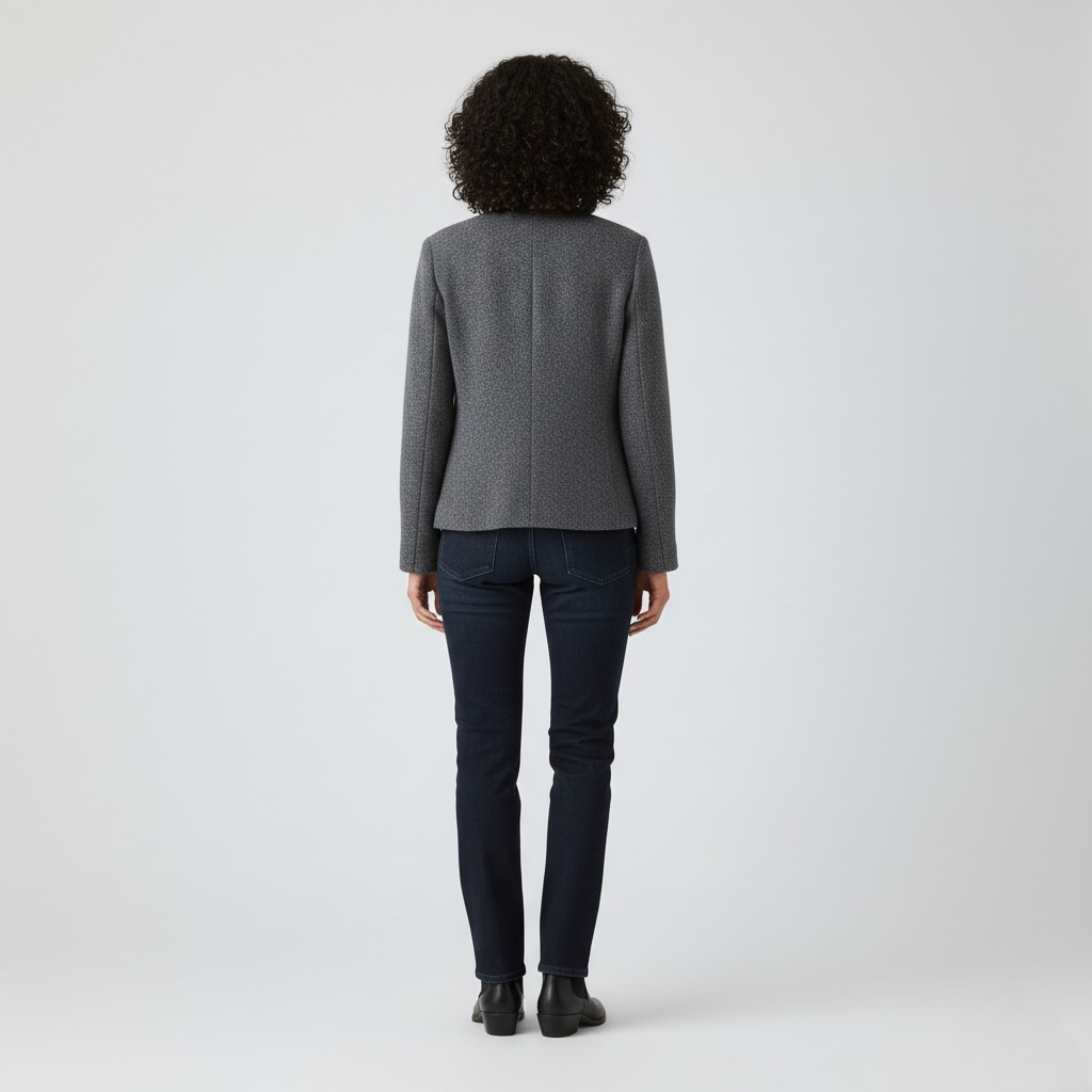 Women's Structured Collarless Jacket