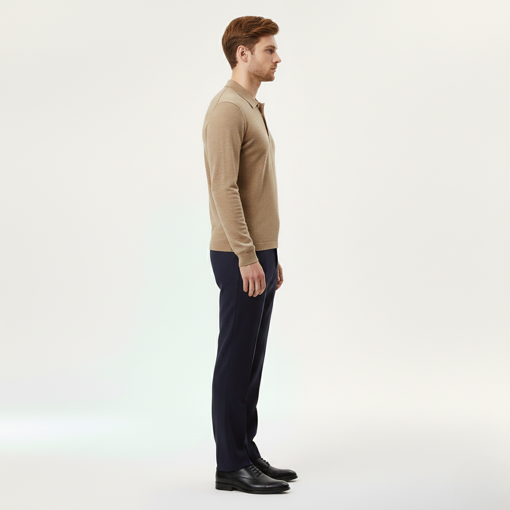 Men's Long-Sleeve Smart-Casual Top
