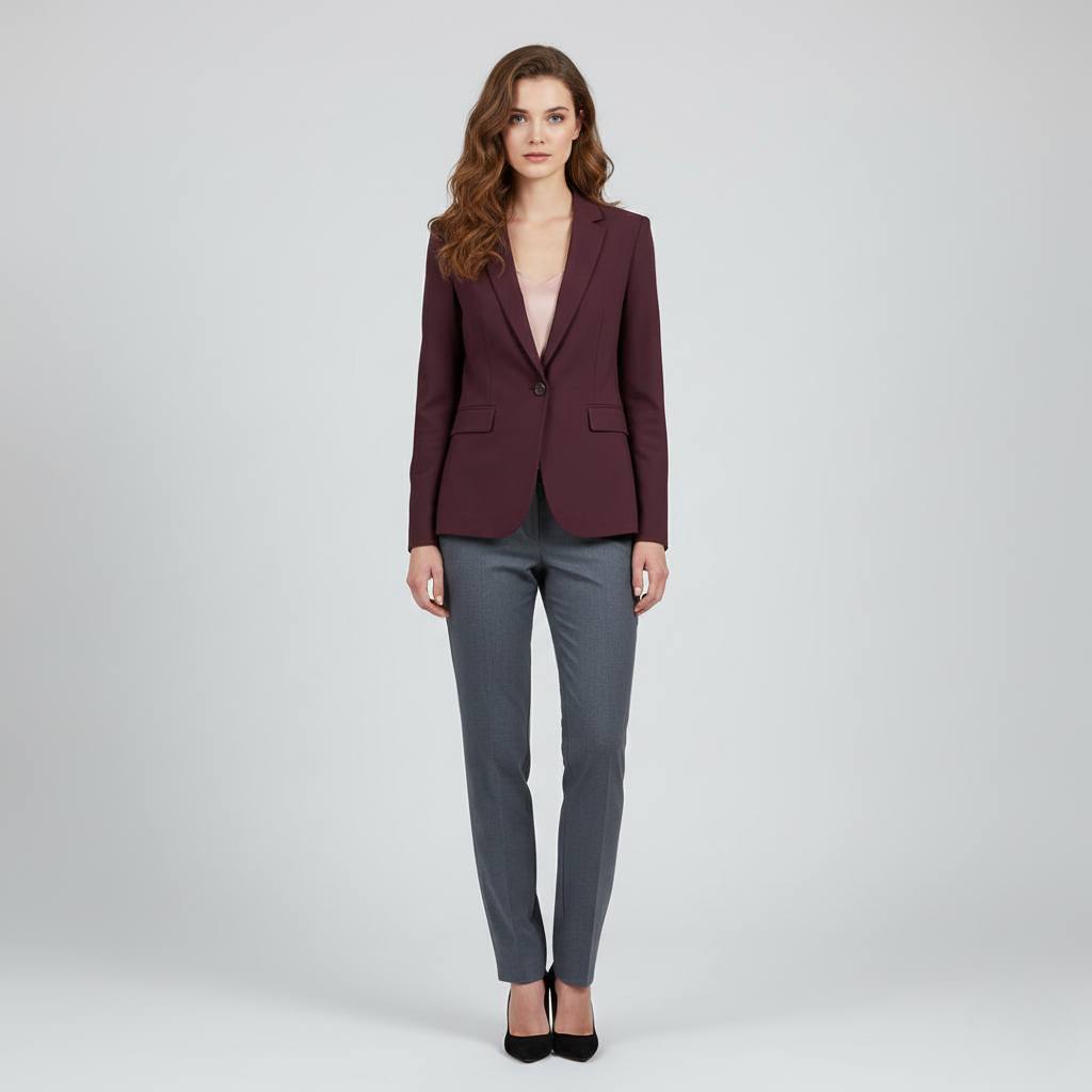 Women's Refined Single-Button Blazer