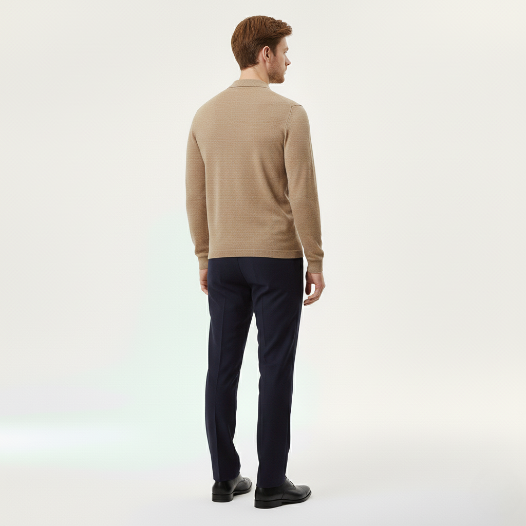 Men's Long-Sleeve Smart-Casual Top
