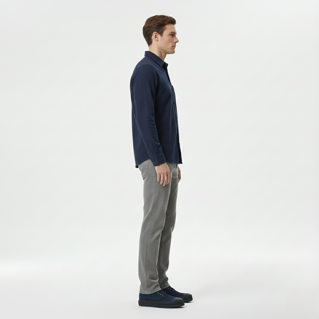 Men's Long-Sleeve Button-Down Shirt