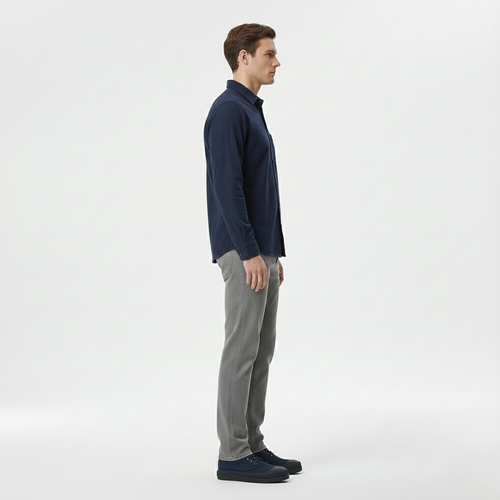 Men's Long-Sleeve Button-Down Shirt