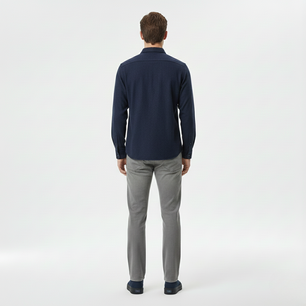 Men's Long-Sleeve Button-Down Shirt