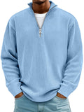 Men's Oversized Ribbed Half-Zip Sweater
