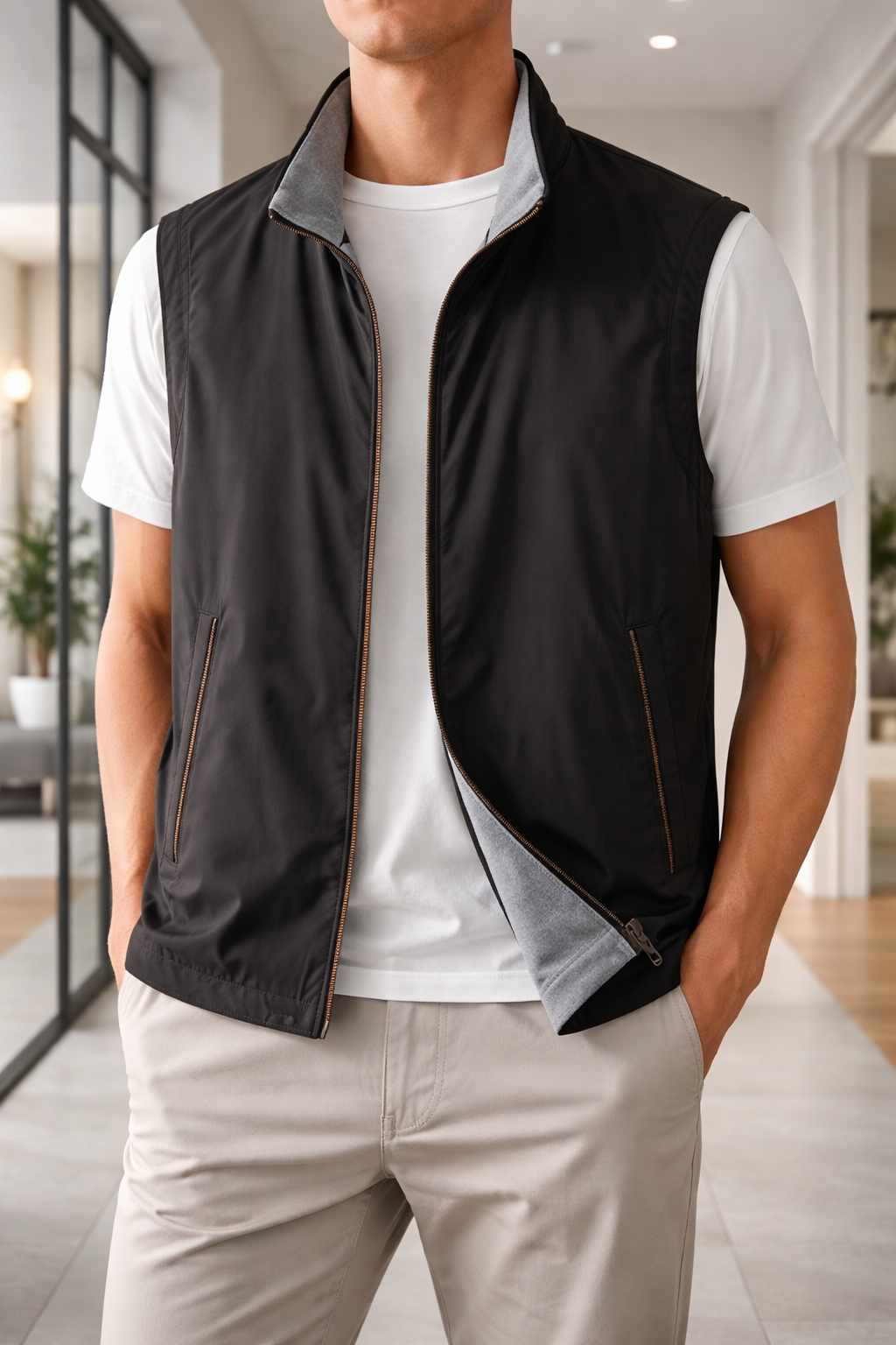 Men's Lightweight Zip-Up Vest
