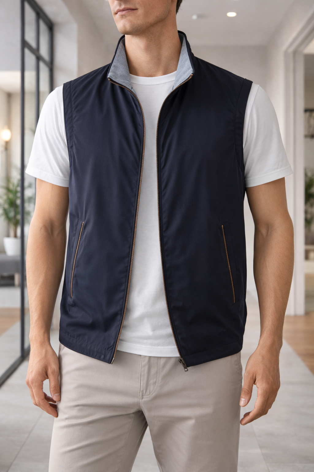 Men's Lightweight Zip-Up Vest