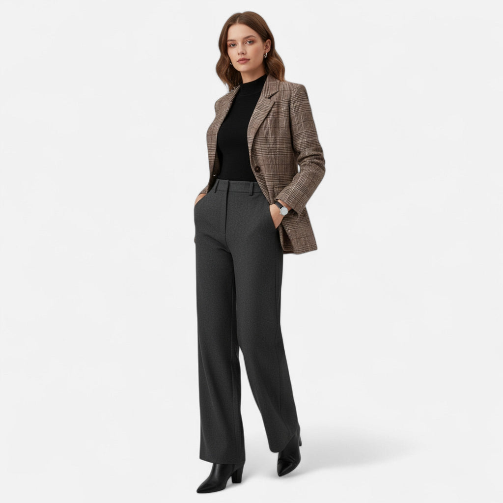 Women's Brown Heritage-Print Tailored Blazer
