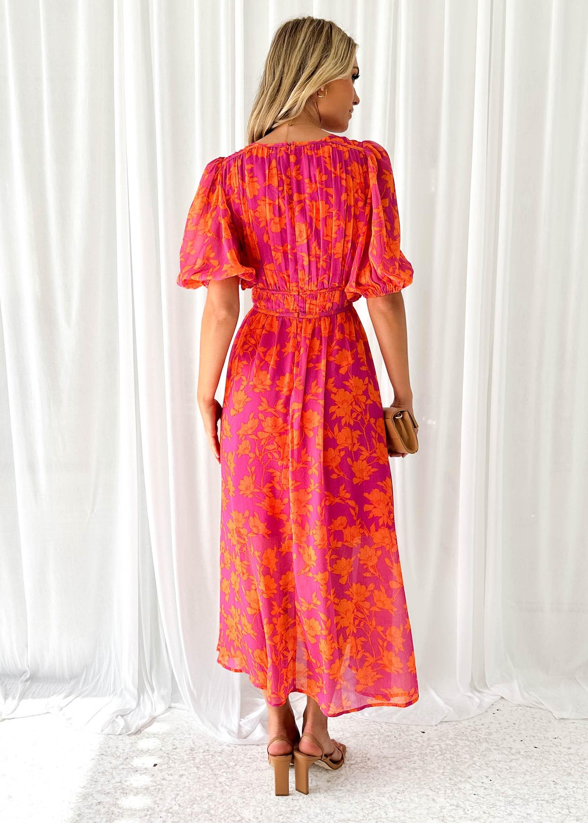 Women's Floral Maxi Wedding Guest Dress