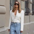 Women's Structured Cropped Blazer