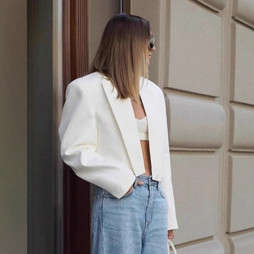 Women's Structured Cropped Blazer