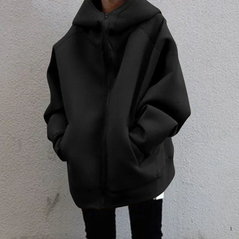Women's Oversized Full-Zip Hoodie Jacket