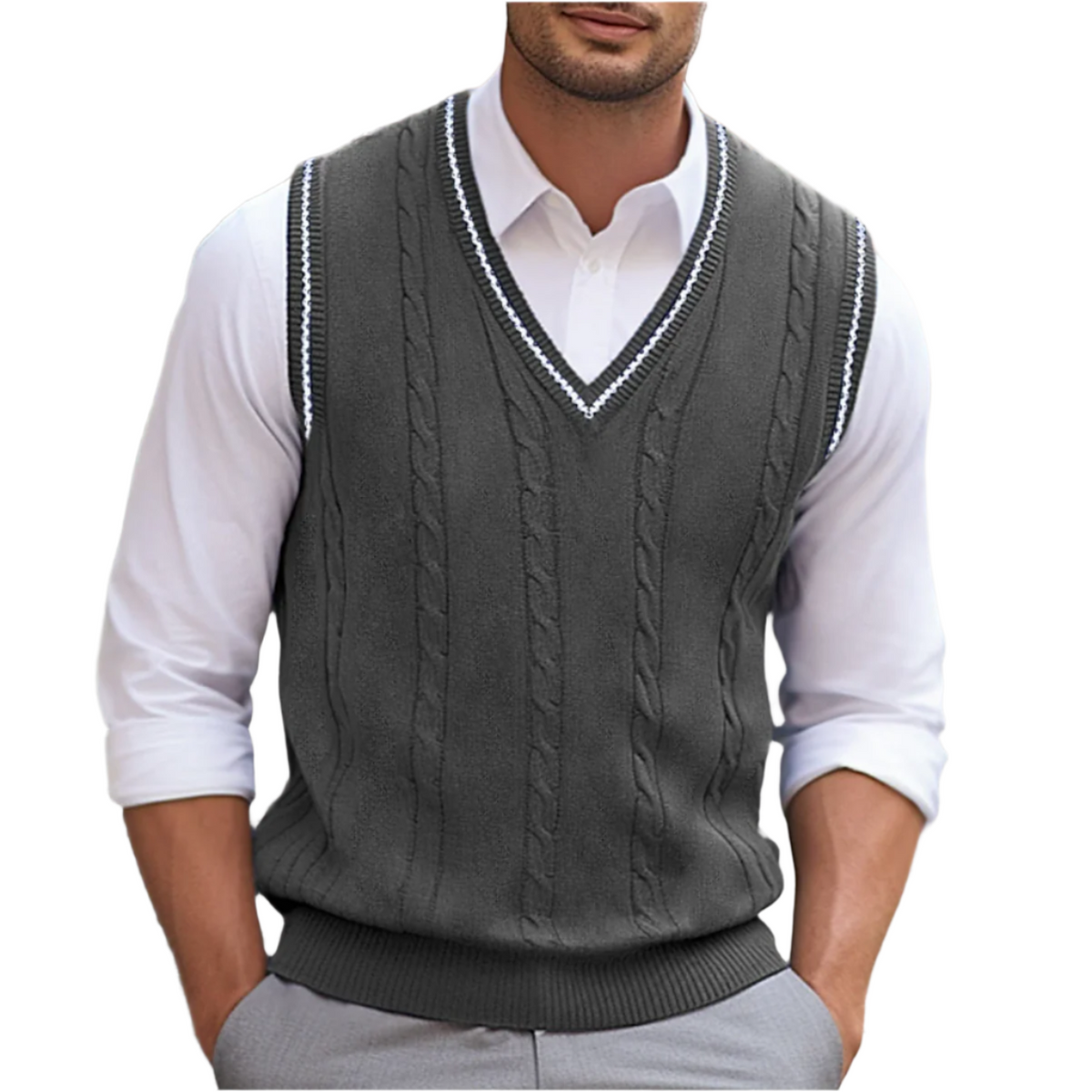 Men's Lightweight V-Neck Sweater Vest