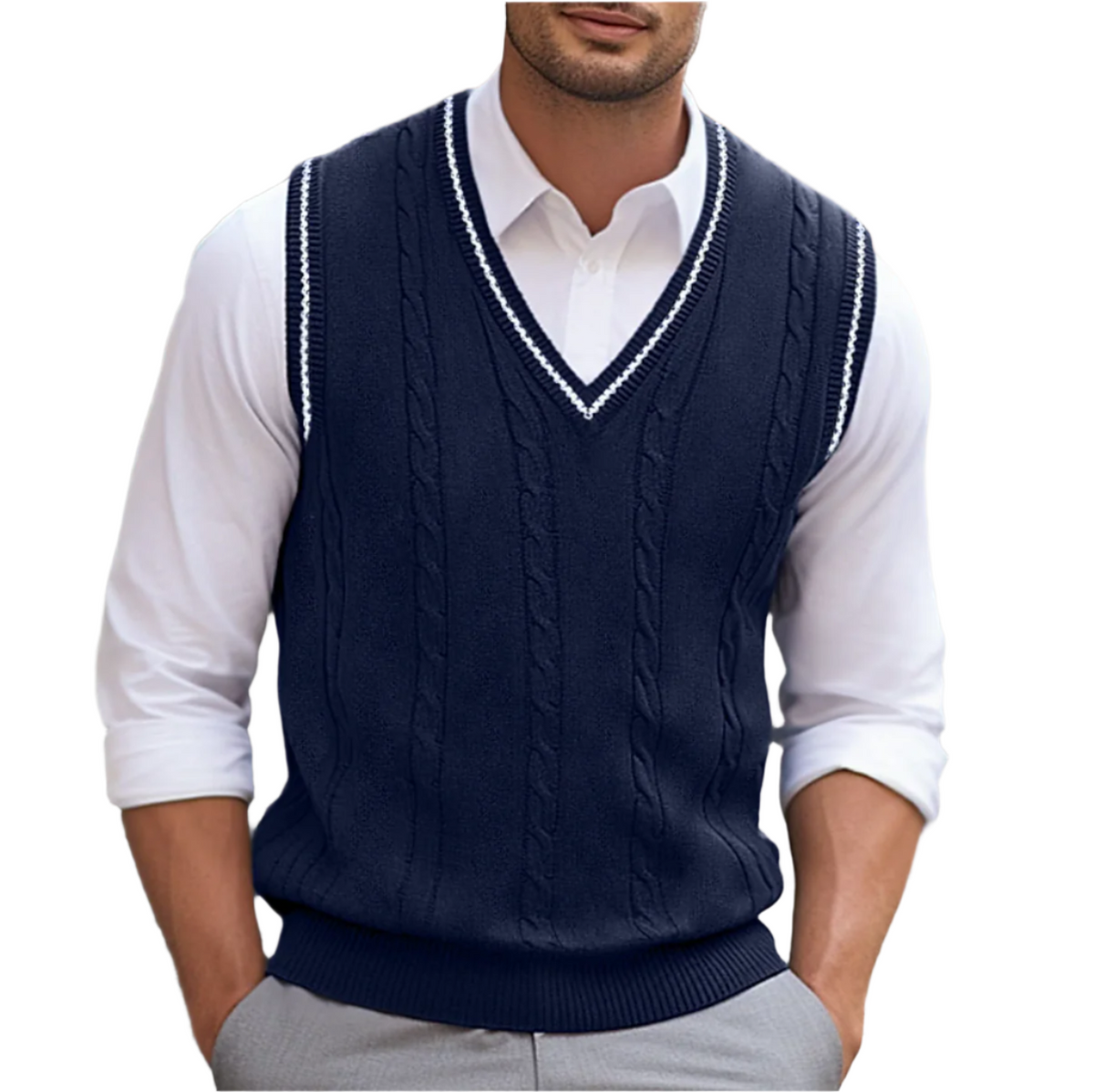 Men's Lightweight V-Neck Sweater Vest