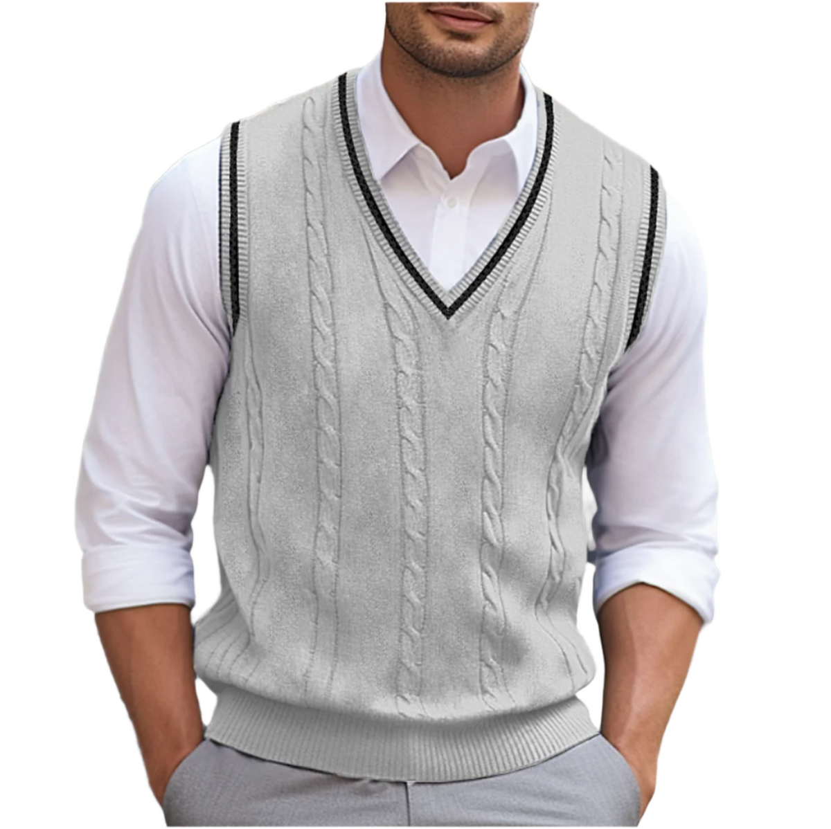 Men's Lightweight V-Neck Sweater Vest