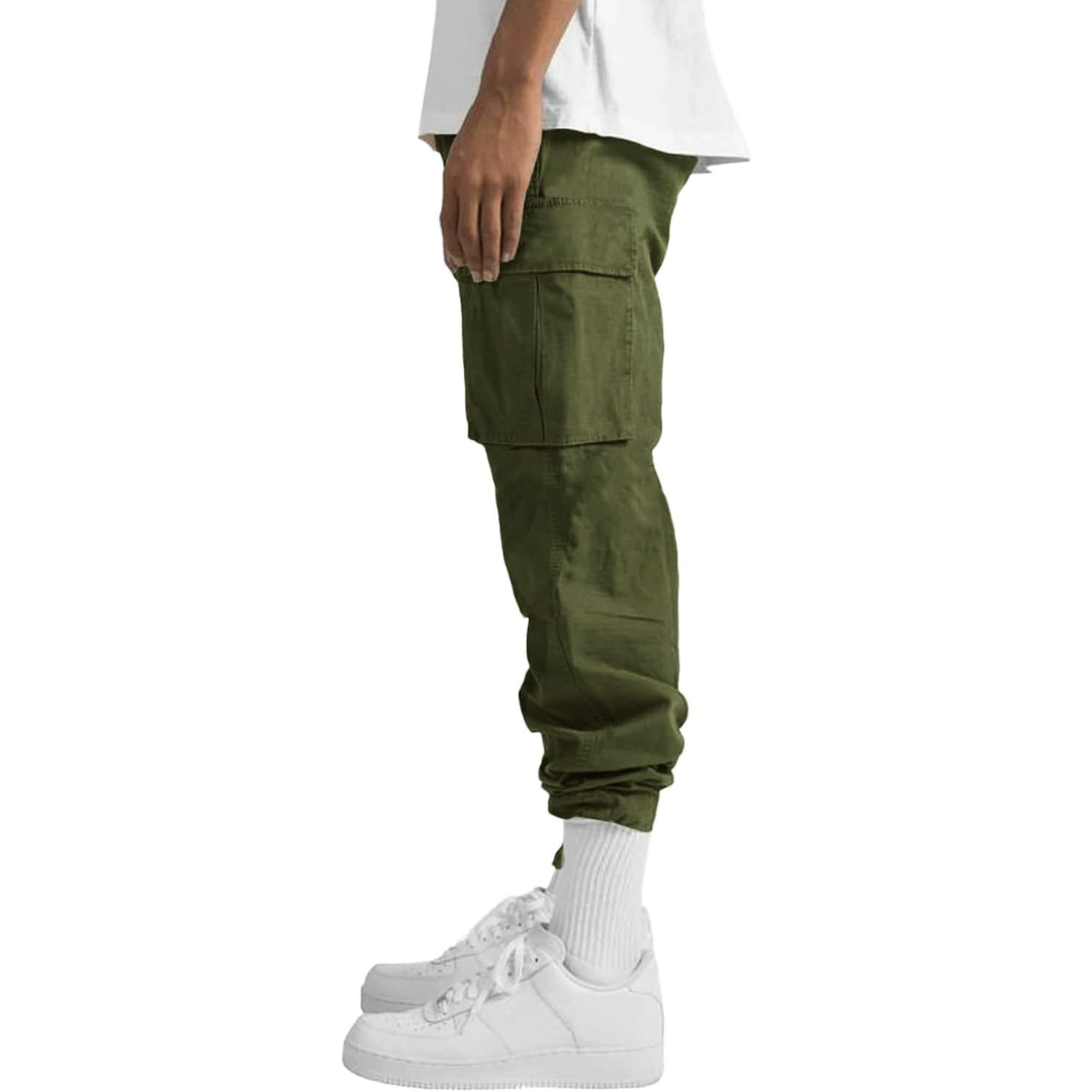Men's Relaxed Drawstring Cargo Pants