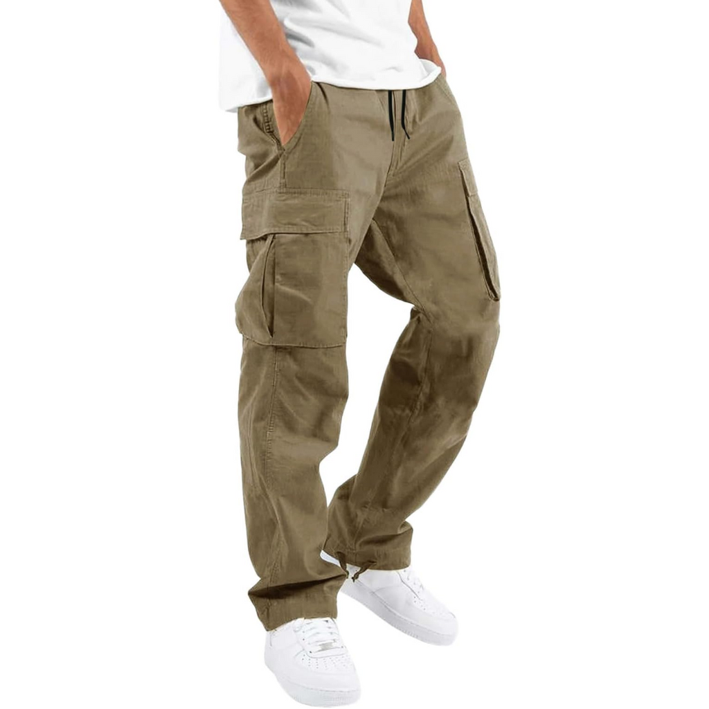 Men's Relaxed Drawstring Cargo Pants