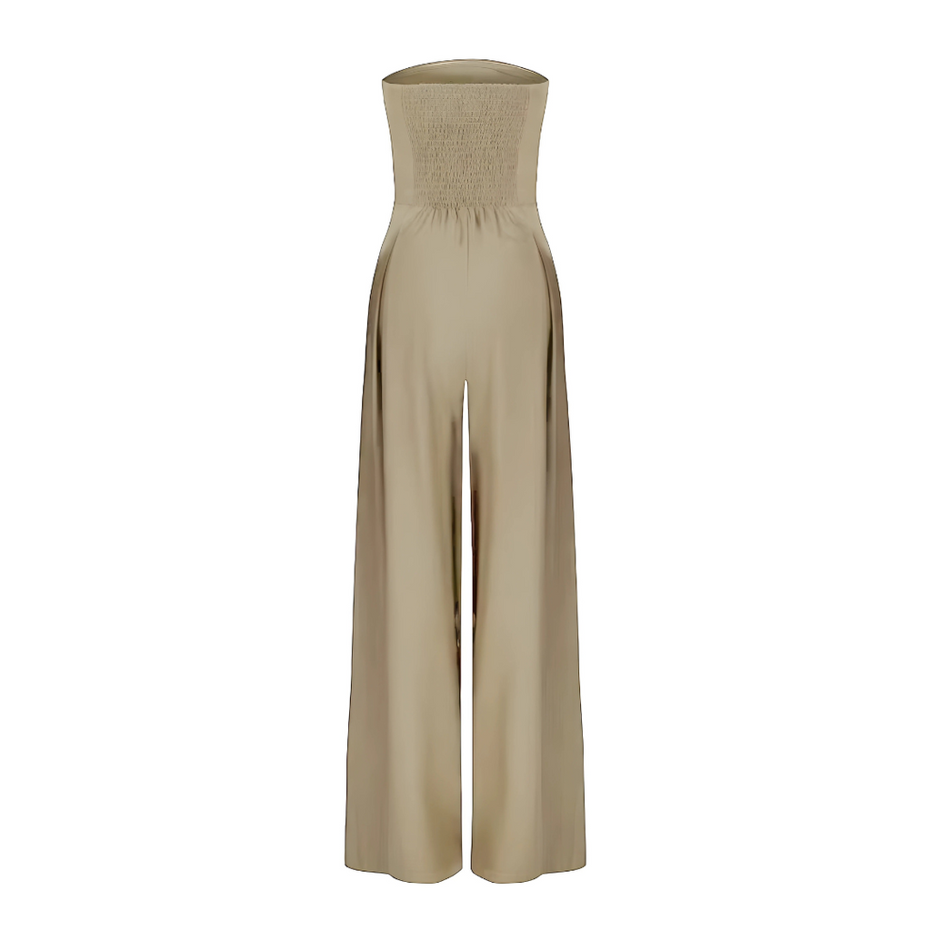 Women's Strapless Wide-Leg Jumpsuit