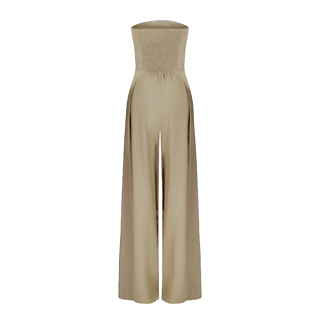 Women's Strapless Wide-Leg Jumpsuit