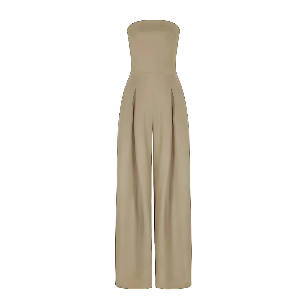 Women's Strapless Wide-Leg Jumpsuit