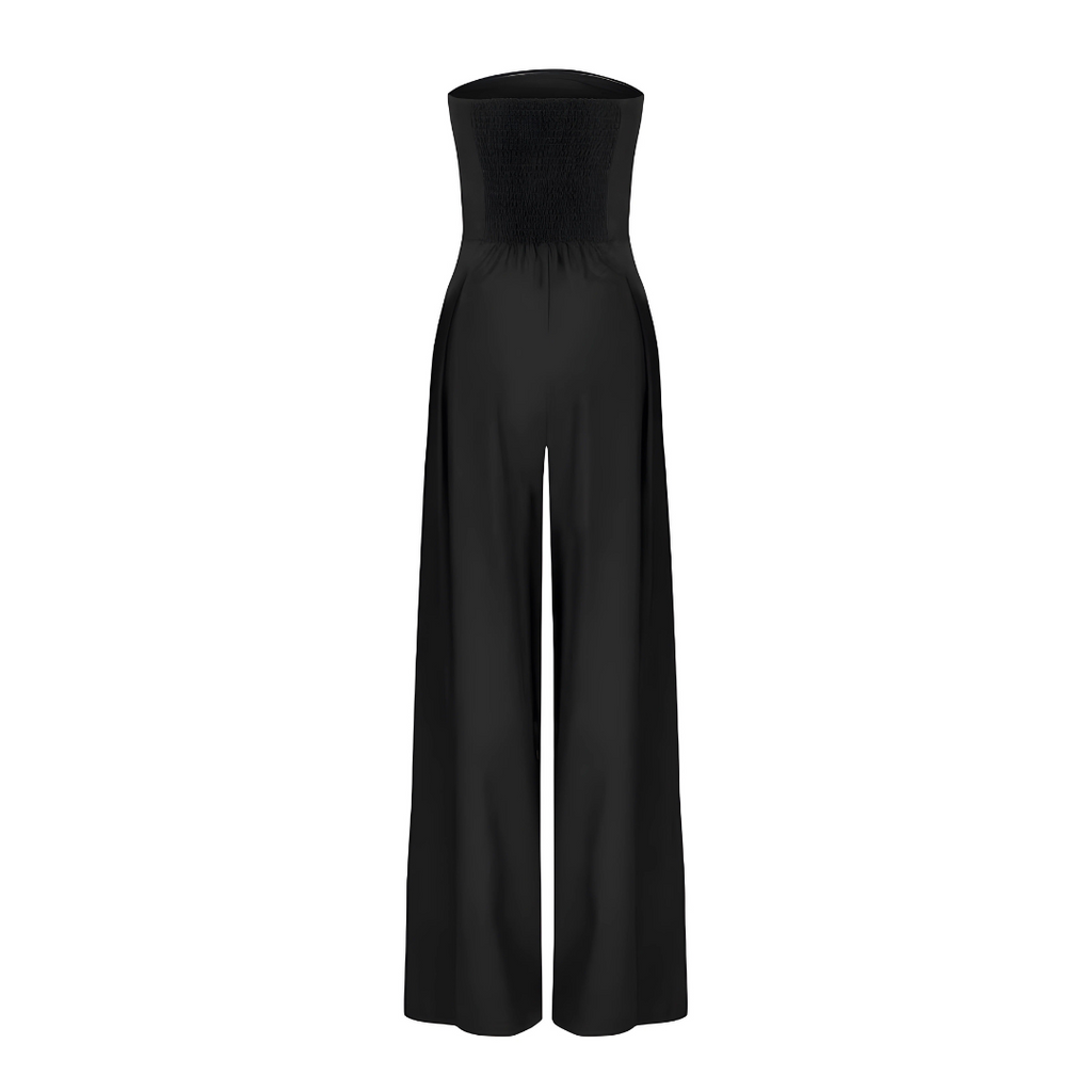 Women's Strapless Wide-Leg Jumpsuit