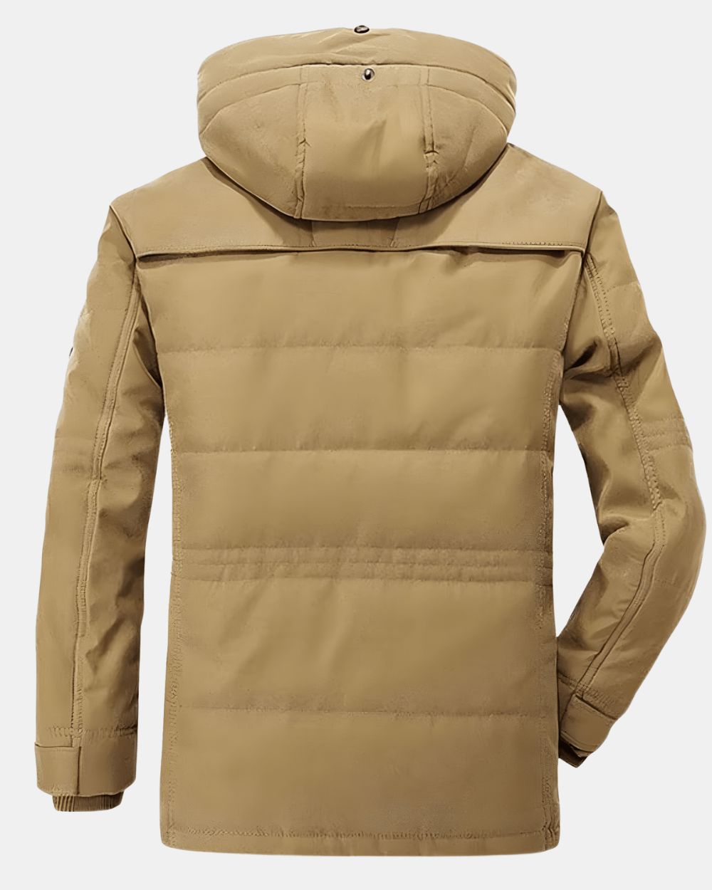 Men's Dark Blue Hooded Long Winter Parka