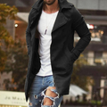 Men's Slim-Fit Mid-Length Trench Coat