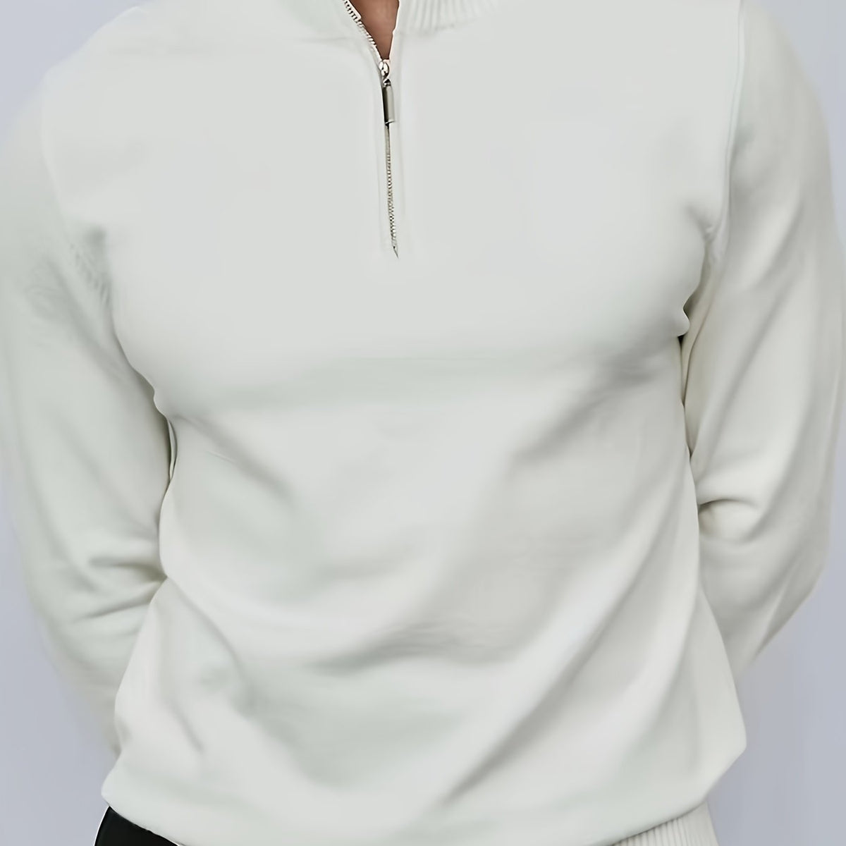 Men's Stretch Half-Zip Knit Pullover