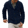 Men's Button-Front Knit Cardigan