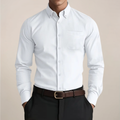 Men's Slim-Fit Long-Sleeve Button-Down Shirt