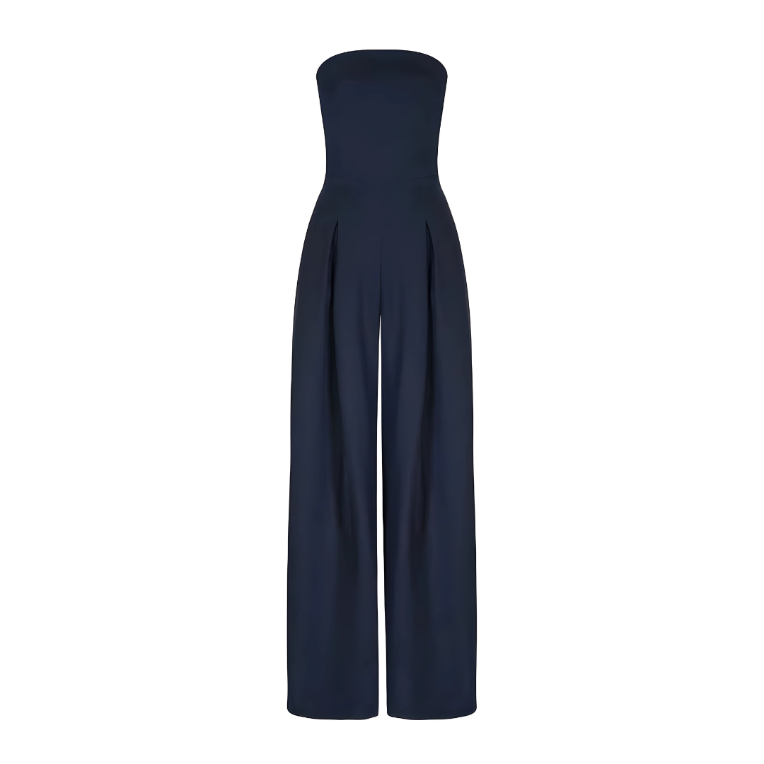 Women's Strapless Wide-Leg Jumpsuit