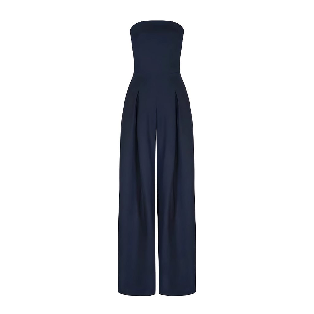 Women's Strapless Wide-Leg Jumpsuit