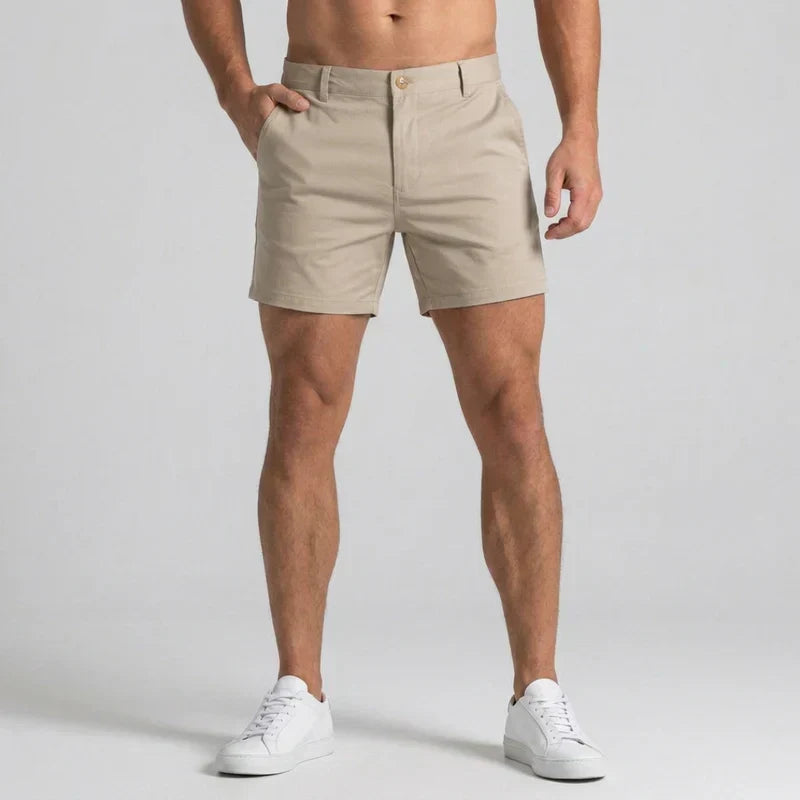 Men's Slim-Fit Tailored Chino Shorts