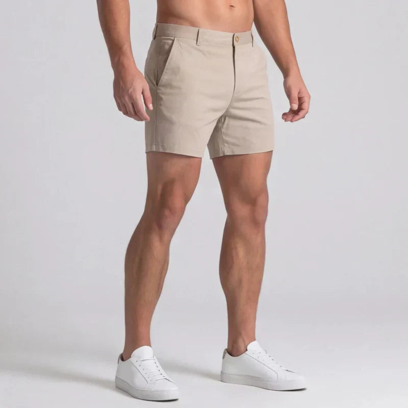 Men's Slim-Fit Tailored Chino Shorts