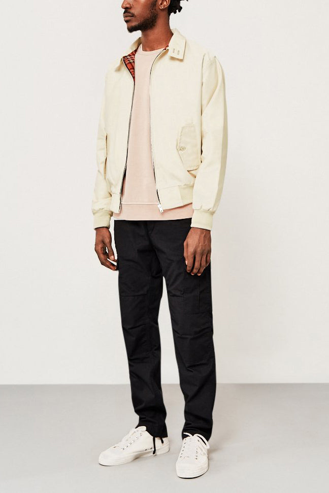 Men's Black Harrington Zip-Up Jacket